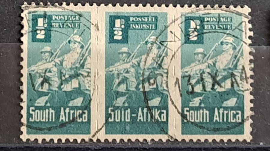 1942 - South Africa - WM -  Trio - ½ - War Effort