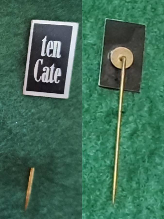 Pin: Vintage Dutch Advertising  - `Ten Cate`  -  Black
