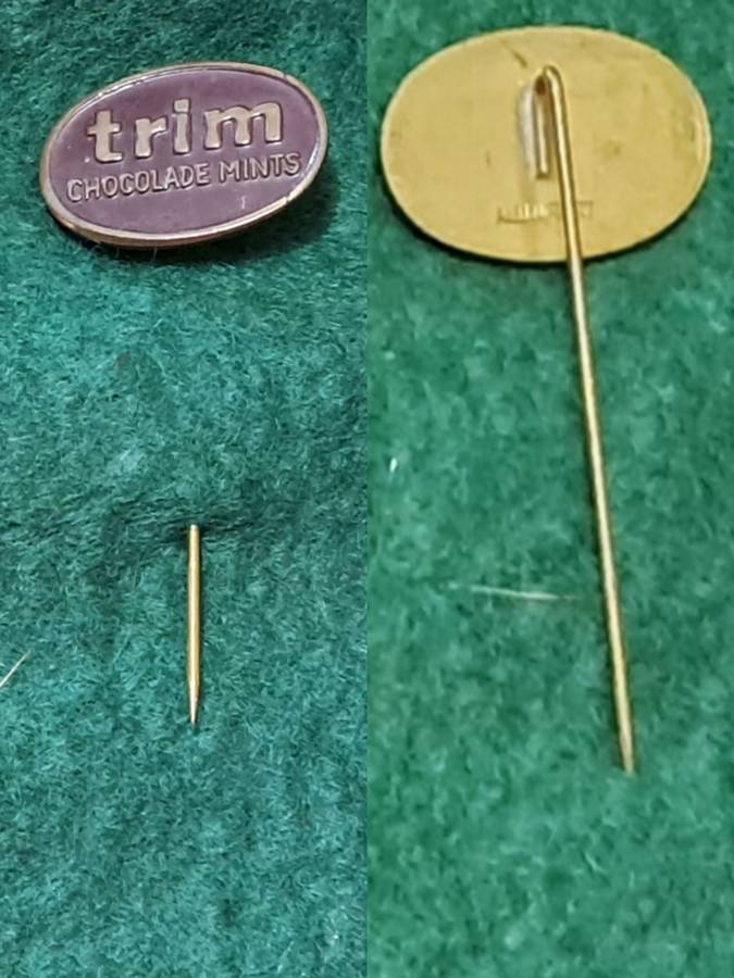 Pin: Vintage Dutch Advertising  - `Trim Chocolade Mints`