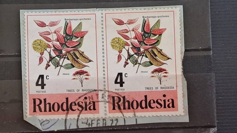 1976 - Rhodesia - Pair - 4c - Tree Blossom