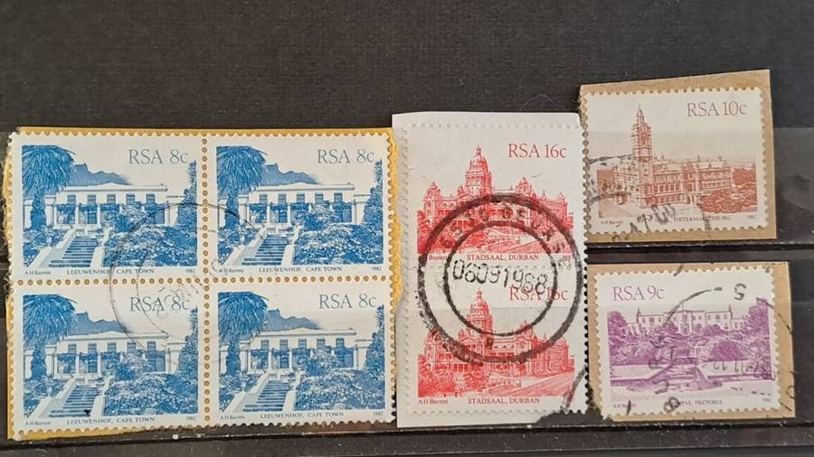 1982-1987 - South Africa - 4 Piece 8 + Pair 16 + 10 + 9 -