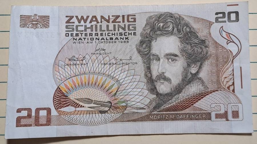 1986 - Austria  - 20 Schilling  - Demonetised - Feb 2002 - M379893 Y