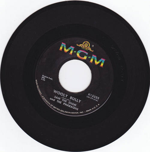 Vinyl 45 RPM Seven Single - Wooly Bully - Sam The Sham and the Pharaohs - MGM K13322