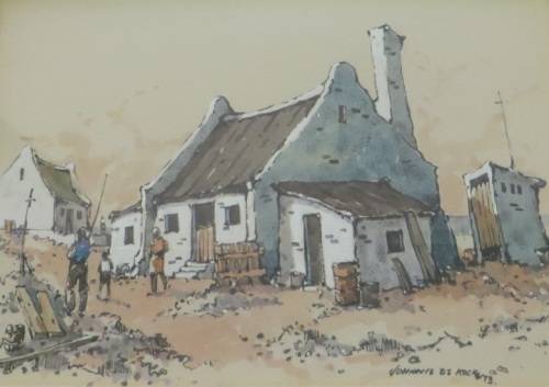 Original -" Johnny De Kock" Oil on Board Painting Dated 1973 - **Value R3500**