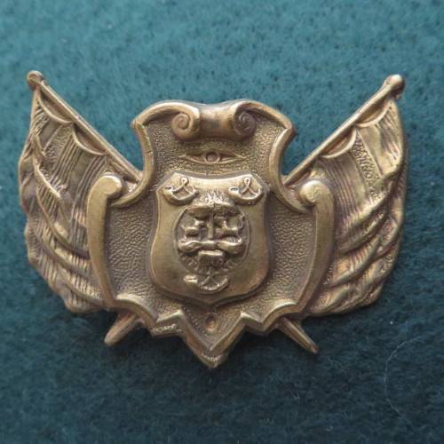 Oranje Vrystaat Staats Artillerie  Brass cap badge worn Prior to 1900 ** Owen 2060**