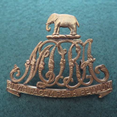 Rare - Melmoth District Rifles Association brass slouch hat badge ** Owen 499**