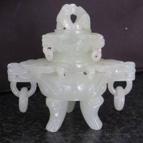 RARE Chinese Jade Censer** Very Old and Stunning Piece** WOW