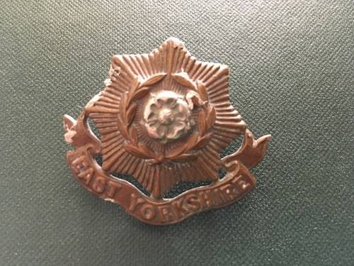 East Yorkshire Bi-metal Cape badge - 45mm x 40mm