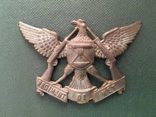 Regiment De Wet Cap Badge **60mm x 40mm