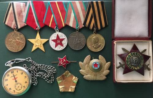 Group Of Russian military Medals and Orders with Russian Railways Watch** Very Group**