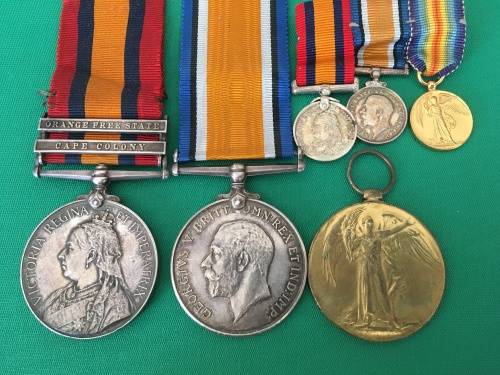 QSA and ww1 Medal Group to - Intell: Agent  R.J Atwell F.I.D - with set of Miniatures**