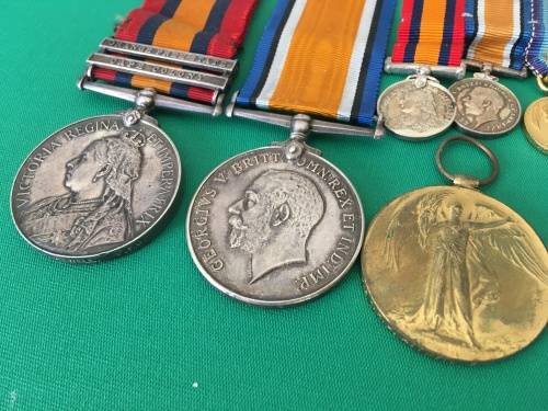QSA and ww1 Medal Group to - Intell: Agent  R.J Atwell F.I.D - with set of Miniatures**