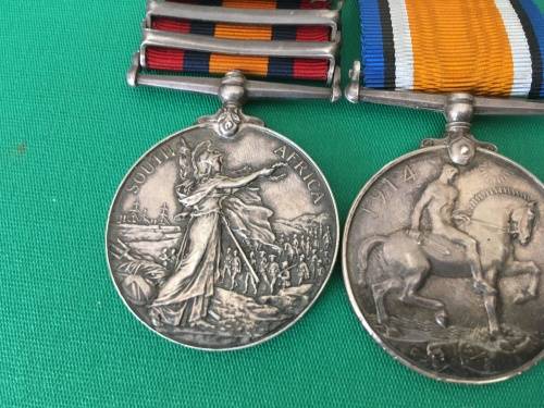 QSA and ww1 Medal Group to - Intell: Agent  R.J Atwell F.I.D - with set of Miniatures**