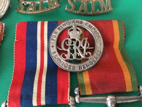 WW2 medal Group to - 82558 K.J De Bruin with Africa Star + Rosette and North Africa Clasp**