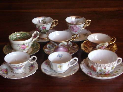 7 Different Cup-'n-Saucer sets for the collector of Mini Cup and Saucers-sold together as one lot!!!