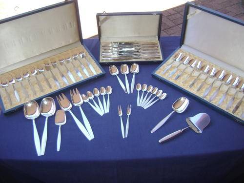 J.TOSTRUP NORWAY "830" SILVER CUTLERY SET!! STUNNING SET OF SOLID SILVER!!