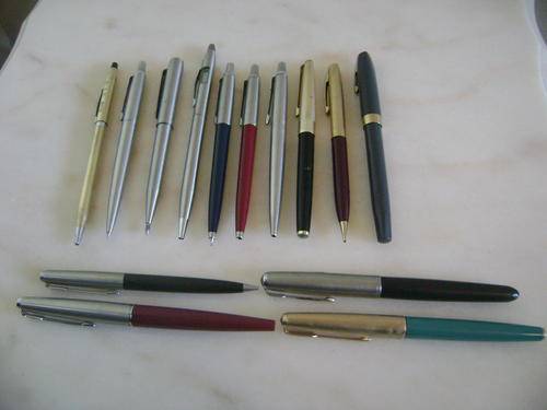 LOT OF X14 PENS AND PENCILS!!! PARKER, SHEAFFER 12ct GOLD FILLED ECT.!!!