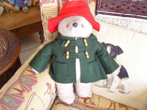Bear - Vintage chap - dressed in Paddington outfit