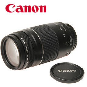 Canon EF 75-300mm f/4-5.6 III Lens with Front & Rear Caps