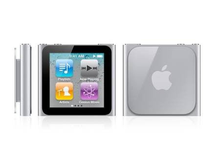 Apple iPod nano (6th Generation with Touch Screen) Silver (8GB)