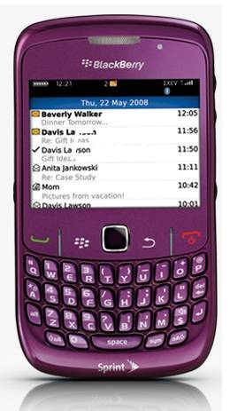 Purple Blackberry Curve 8520 *Excellent Condition, 4gig SD card and charger*