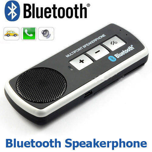 Handsfree Car Kit Visor Wireless Multipoint Bluetooth Speakerphone