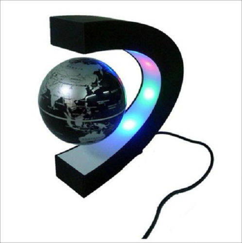 New Awesome C shape Magnetic Levitation Floating Globe World Map With LED Light