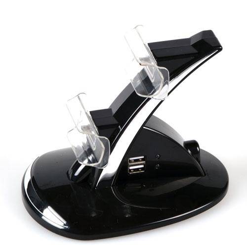 Red LED USB Dual Charger Dock Charging Station for Sony PS3 Controller