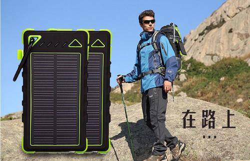 Solar panel power bank 8000mah