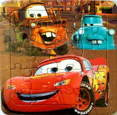 Set of 3 Disney Pixar Cars Cardboard Puzzles - 20 pieces/puzzle - fun toys and games for children