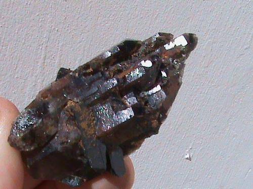 MULTI TERMINATED CRYSTAL WITH SOME AEGERINE....MALAWI