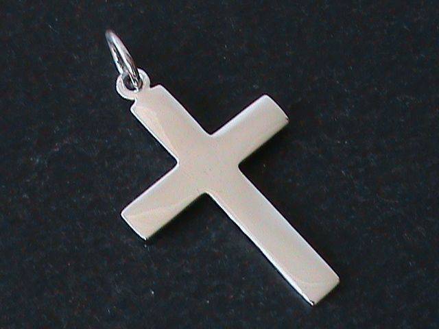 STERLING SILVER CROSS.....NICE THICK QUALITY