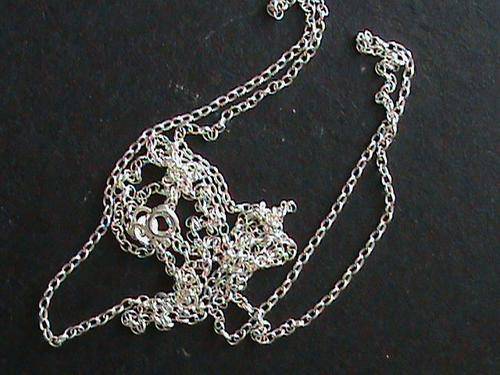 SOLID STERLING SILVER CHAIN 100 CM LONG (1 METER)