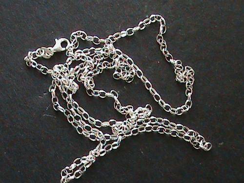 QUALITY SOLID STERLING SILVER CHAIN 80 CM LONG