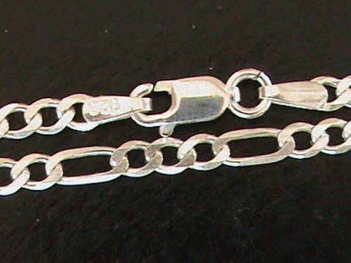 SOLID STERLING SILVER BRACELET.   19 CM LONG