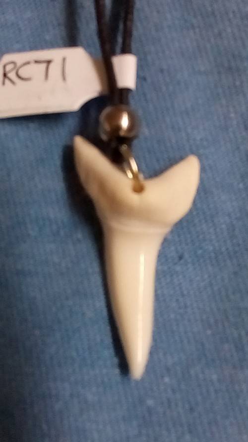 LARGE MAKO SHARKS TOOTH PENDANT