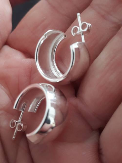 SOLID STERLING SILVER EARRINGS