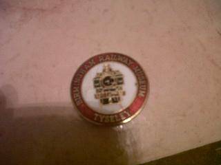 BIRMINGHAM RAILWAY MUSEUM TESELEY BADGE