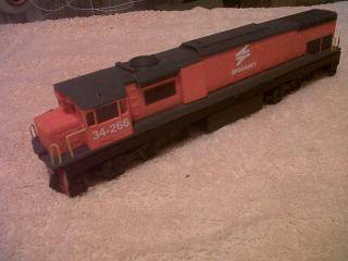 SPOORNET CLASS 34 DIESEL ON DUMMY FRATECHI CHASSIS HO SCALE