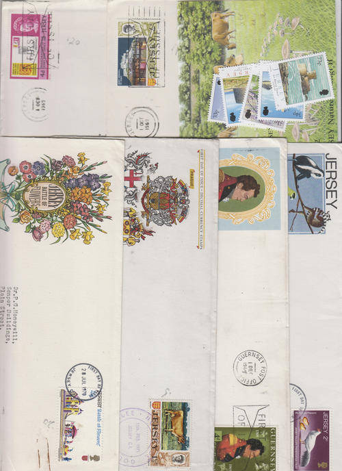 Channel Islands, covers and leftovers MNH
