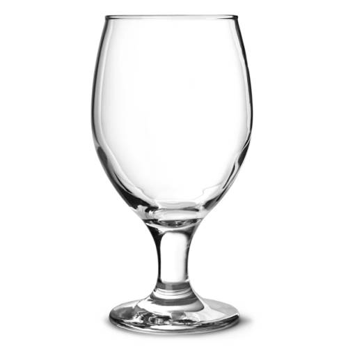 6 Piece Clear Classy Stemmed Craft Beer and Ale Glass Set