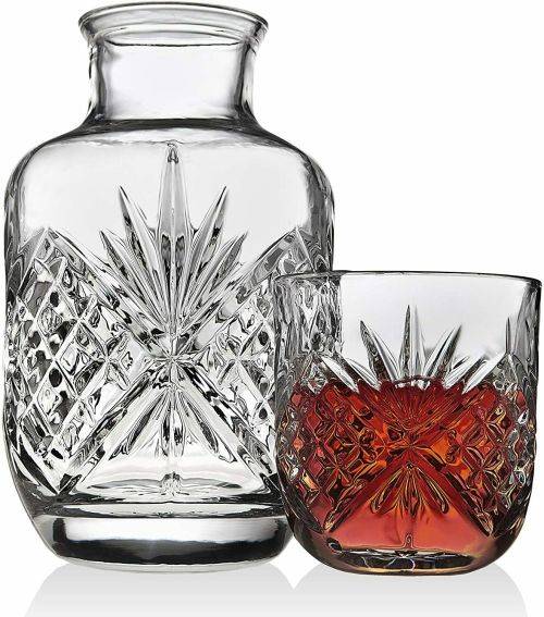 Bedside Night Carafe - Cup and Bottle to Keep Next To Your Bed for a Handy Midnight Drink - In Stock