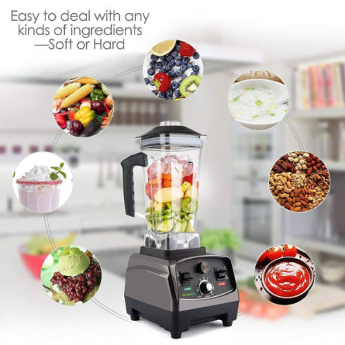 Professional High Speed Countertop Blender for Home Kitchen - 2200W