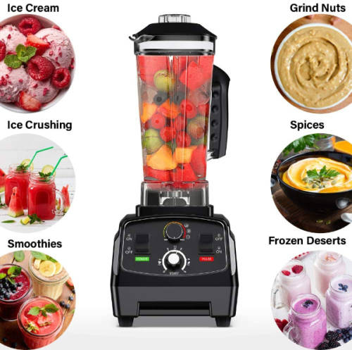 Professional High Speed Countertop Blender for Home Kitchen - 2200W