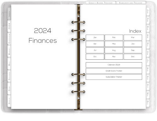 2024 Finance Digital Planner - 76 Pages - Hyperlinked Tabs - Goodnotes