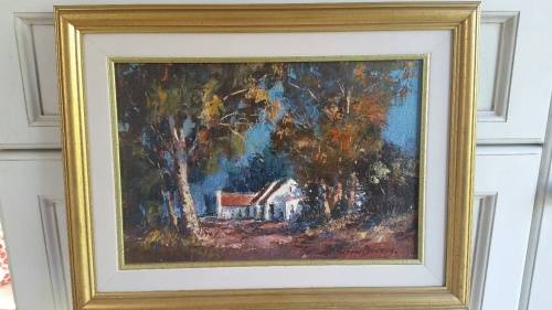 A Pair of Anton Benzon, Oil painting Cape Cottage