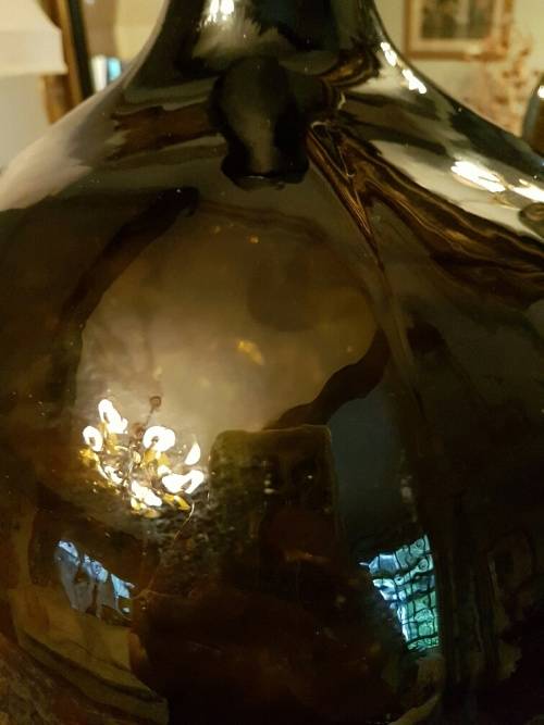 A Large Dark Green( almost black) Vintage Demi John 51cm high