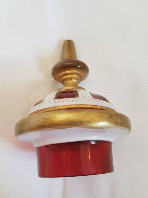 Reserved A Magnificient Bohemian Cranberry Glass Portrait Urn