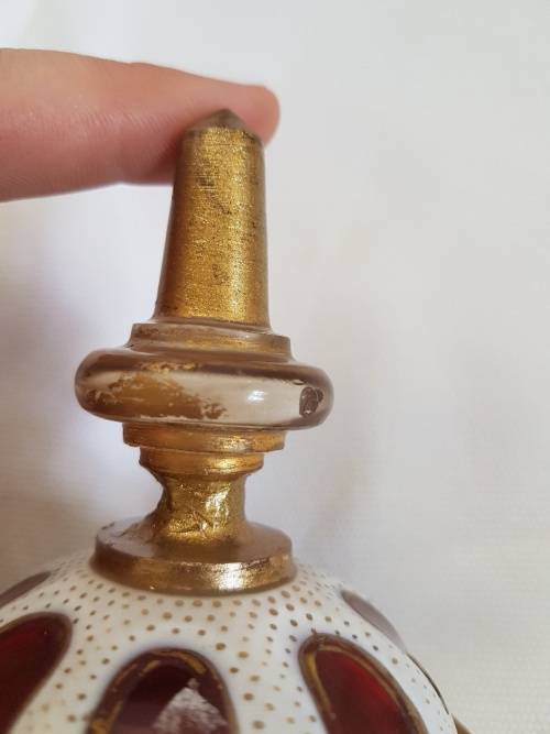 Reserved A Magnificient Bohemian Cranberry Glass Portrait Urn