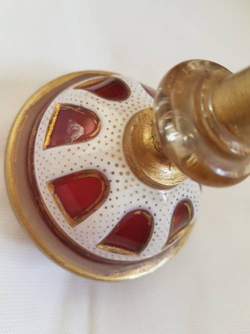 Reserved A Magnificient Bohemian Cranberry Glass Portrait Urn